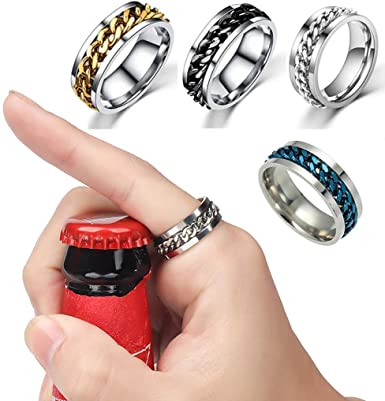 Mens Car Key Pendant Double Ring Key Ring Men Metal Bottle Opener Keychain  | Find Great Deals | Temu