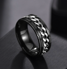 Load image into Gallery viewer, BLACK Bottle Opener Ring - BEER BLING™
